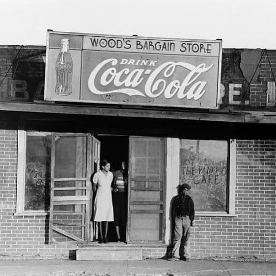 MISSISSIPPI: CAFE, 1939. A rural cafe at Mound Bayou, Mississippi. Photograph by Russell Lee