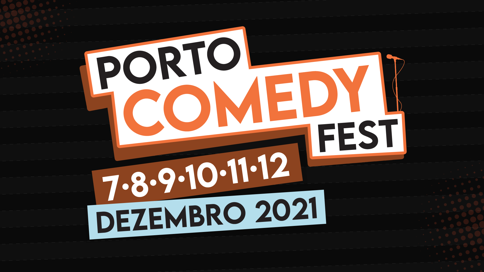 Porto Comedy Fest (Horizontal) – Logo com data